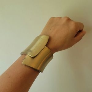 Gold Tone Cuff Bracelet